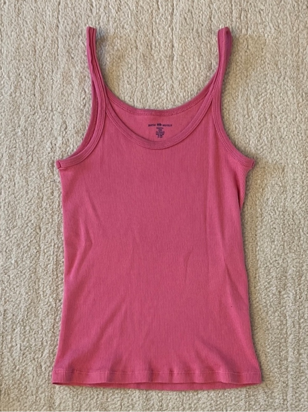 Brandy Melville Ribbed Rose Pink Tank